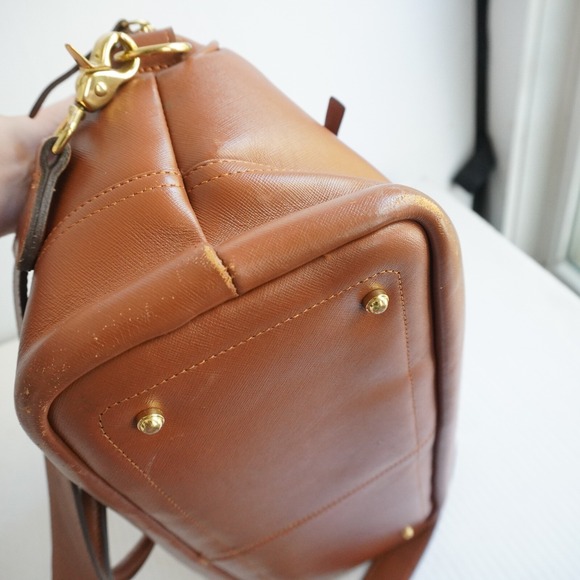ONA The Chelsea Fashion Camera Shoulder Bag Brown Leather Dome Padded crossbody‎